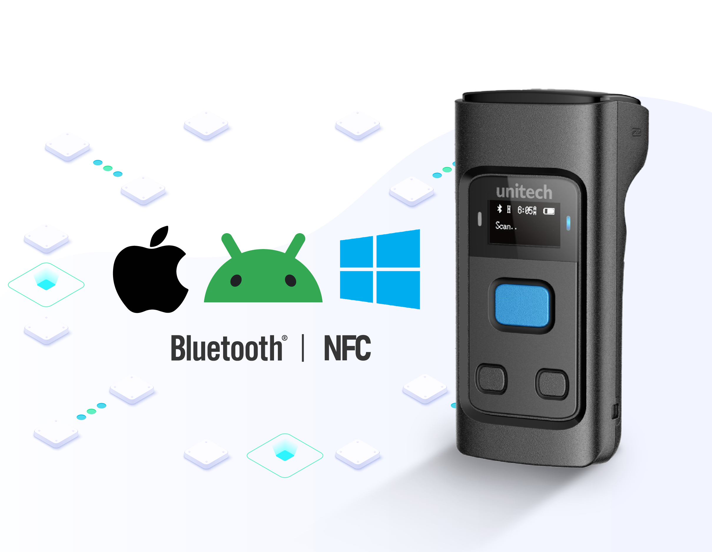 RP902 MFi / RP902 (2nd Gen) Bluetooth UHF RFID Pocket Reader 